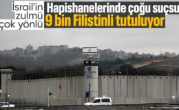 İsrail’deki hapishanelerde 9 bin Filistinli bulunuyor