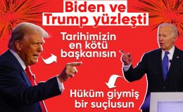 Joe Biden ve Donald Trump, seçim tartışmasında karşı karşıya geldi